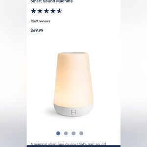 Hatch sleeping machine. Changes sounds and colors.